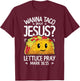 Wanna Taco Bout Jesus Cinco de Mayo Women Men Christian T-Shirt - T-Shirt | Maroon