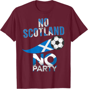 Scotland Flag Soccer Football - Scottish Futbol Fan T-Shirt - T-Shirt | Maroon