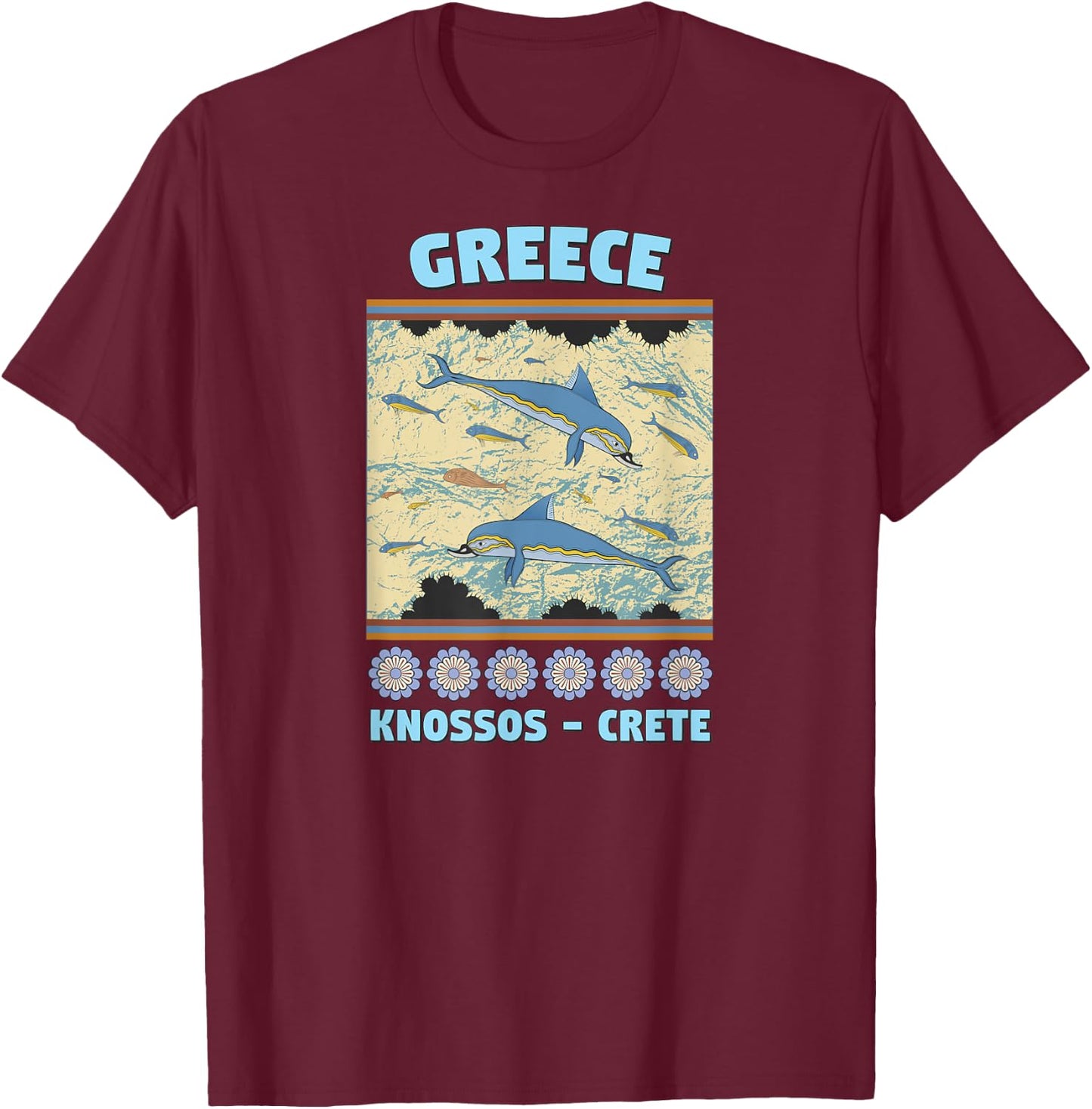 Greece - Knossos - Crete T-Shirt - T-Shirt | Maroon