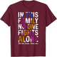 In This Family No One Fight Alone Bladder Cancer Awareness T-Shirt - T-Shirt | Maroon