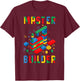 Brick Builder Funny Blocks Master Builder Building Blocks T-Shirt - T-Shirt | Maroon