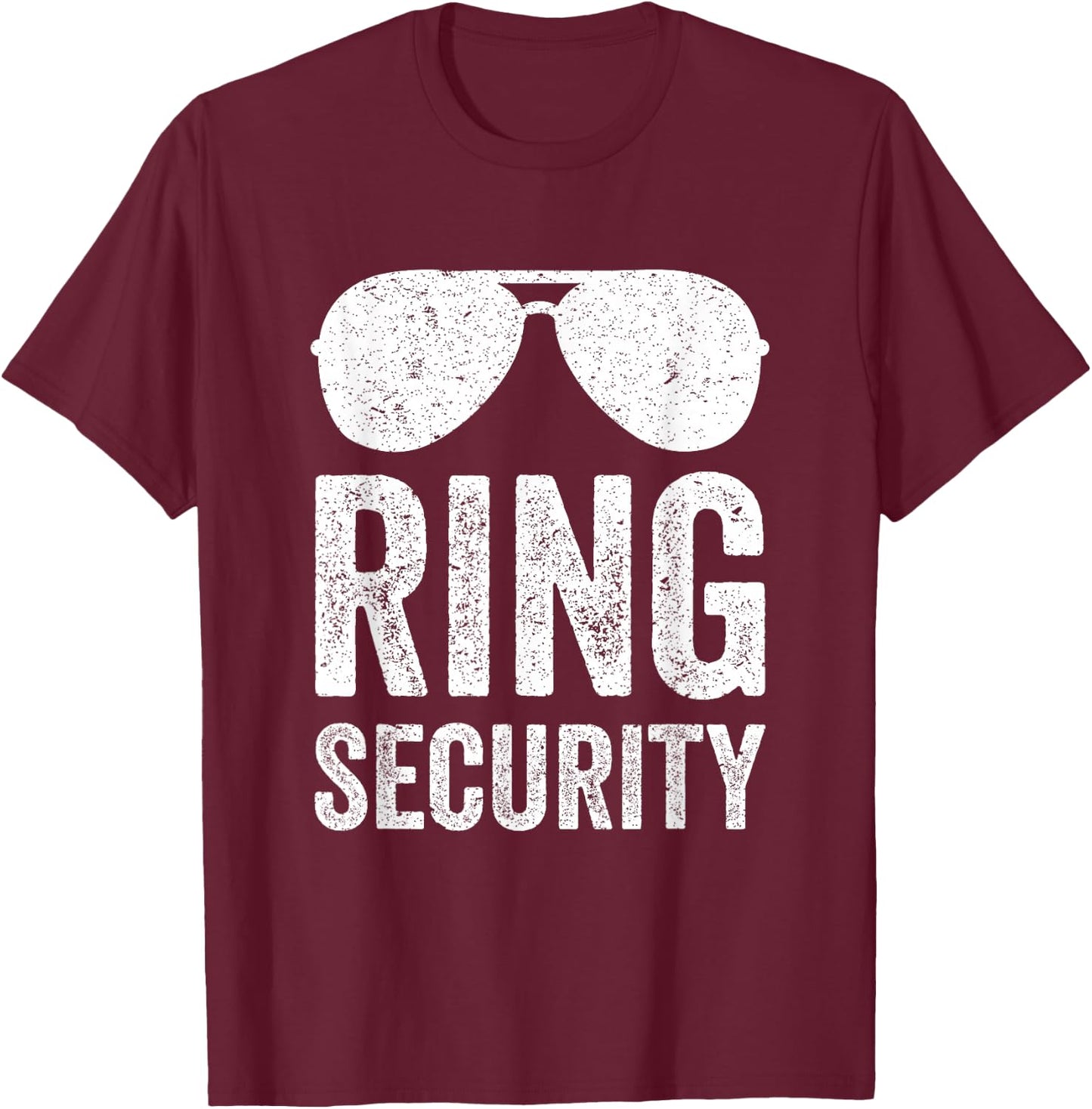 Ring Security Funny for Ring Bearer Boys Youth Men T-Shirt - T-Shirt | Maroon