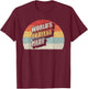 Funny Pilot Vintage World's Okayest Pilot Flying Aviation T-Shirt - T-Shirt | Maroon