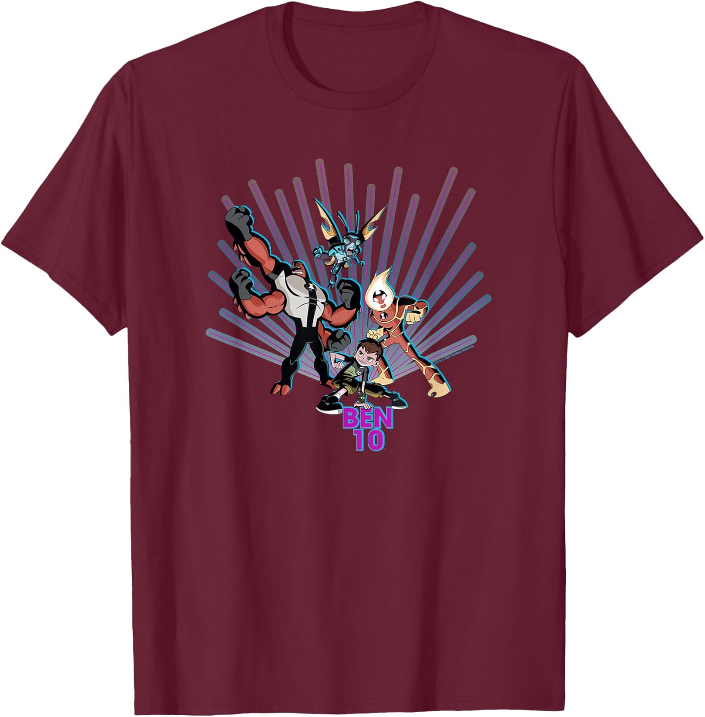 Ben 10 Ben 10 Hero T-Shirt - T-Shirt | Maroon