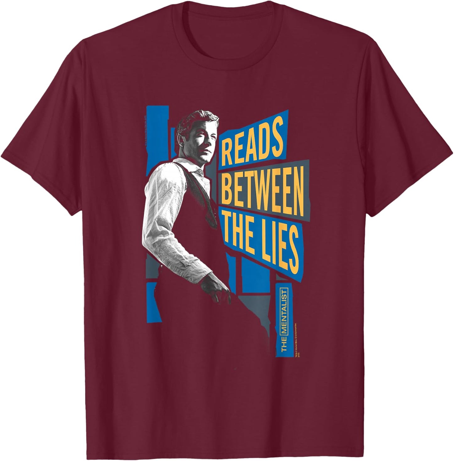 The Mentalist Between the Lies T-Shirt - T-Shirt | Maroon