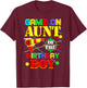 Game On Aunt Of The Birthday Boy Shirt Funny Mommy Mama T-Shirt - T-Shirt | Maroon