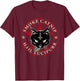 Satanic Black Cat Hail Satan Smoke Catnip Hail Lucipurr Weed T-Shirt - T-Shirt | Maroon
