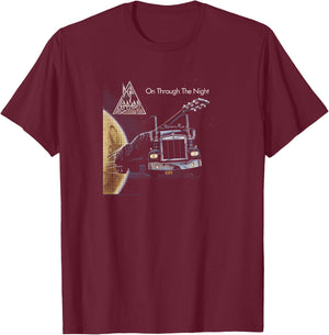 Def Leppard - On Through The Night Album T-Shirt - T-Shirt | Maroon