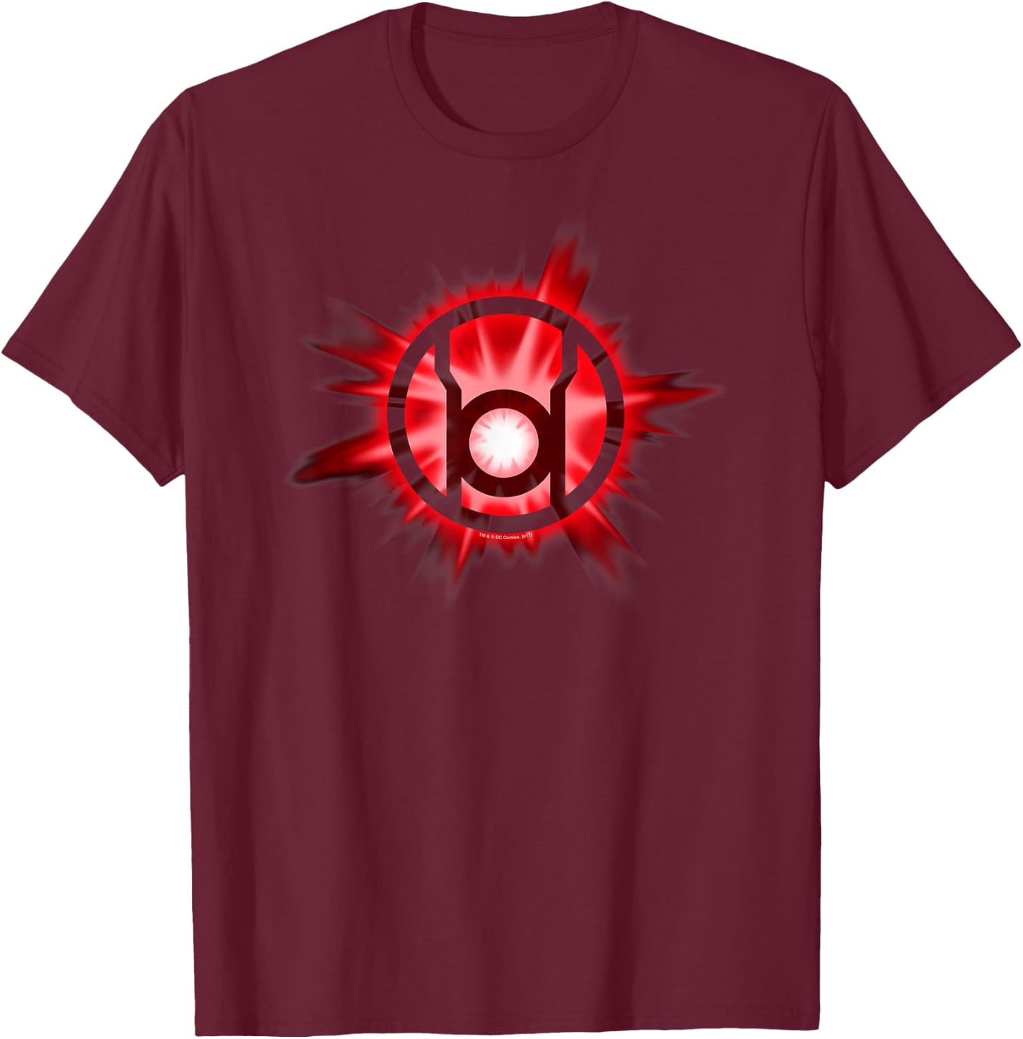 Green Lantern Red Glow T Shirt T-Shirt - T-Shirt | Maroon