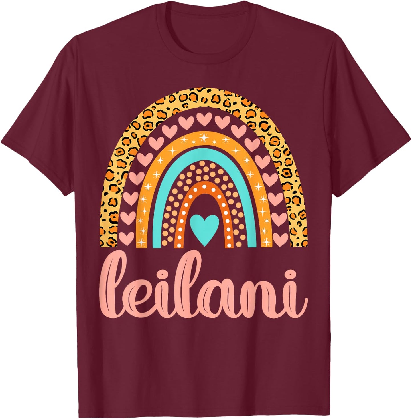 Leilani Leilani Name Birthday Shirt Gift T-Shirt - T-Shirt | Maroon