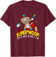 SUPER WOOF Diaper Pup Superhero Parody T-Shirt - T-Shirt | Maroon