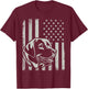 Proud Patriotic Labrador Retriever Owner Lover American Flag Kids Men T-Shirt - T-Shirt | Maroon