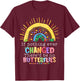 Rainbow If Nothing Ever Changed There'd Be No Butterflies T-Shirt - T-Shirt | Maroon