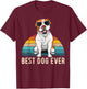 American Bulldog Old Southern White Bulldog Men Women Girls Kids T-Shirt - T-Shirt | Maroon
