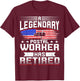 Retired Postal Worker Mailman Retirement T-Shirt - T-Shirt | Maroon