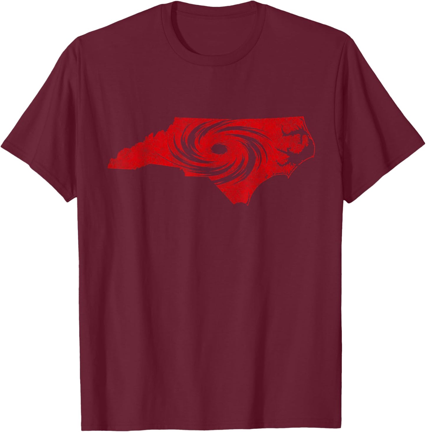 Retro Minimalistic Hockey Fan T-Shirt - T-Shirt | Maroon