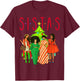 Sistas Christmas Tree Black Women Squad Sista Melanin Crew T-Shirt - T-Shirt | Maroon