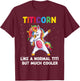 TitiCorn Titi Unicorn Birthday Family Matching Bday Party T-Shirt - T-Shirt | Maroon