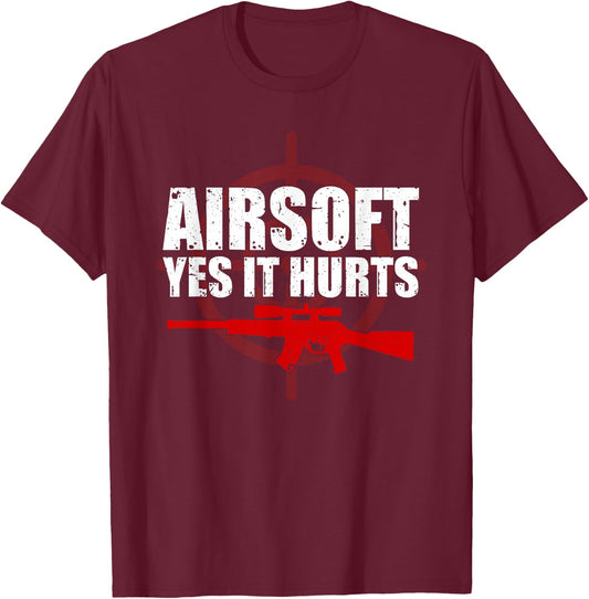 Funny Airsoft Art Women Paintball Combat Sport T-Shirt - T-Shirt | Maroon