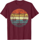 Lawyer Gift Retro Sunset Scale of Justice Student Law School T-Shirt - T-Shirt | Maroon