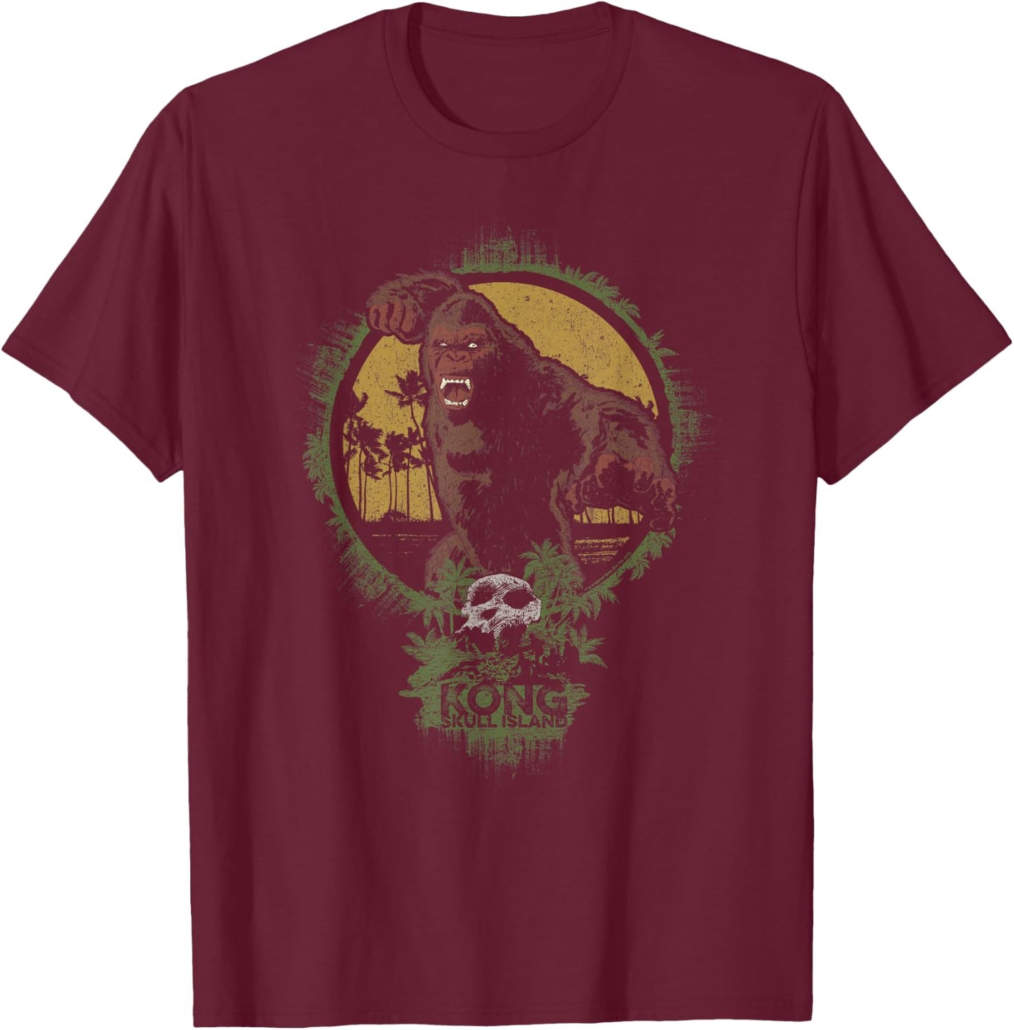 Kong: Skull Island Wrath of Kong T-Shirt - T-Shirt | Maroon