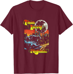 Thin Lizzy - Night Life Extended T-Shirt - T-Shirt | Maroon