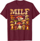 MILF Man I Love Fungi Mushroom Lover T-Shirt - T-Shirt | Maroon