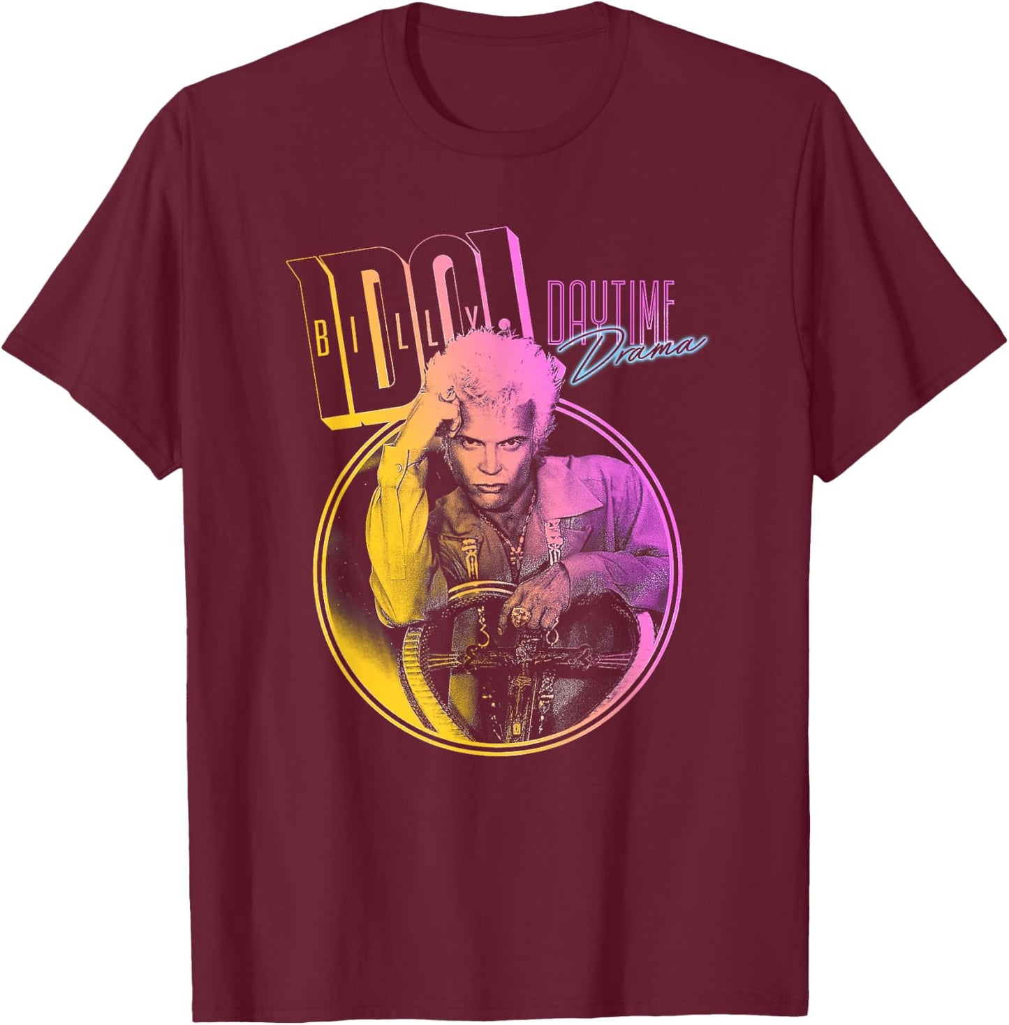 Billy Idol - Daytime Drama T-Shirt - T-Shirt | Maroon