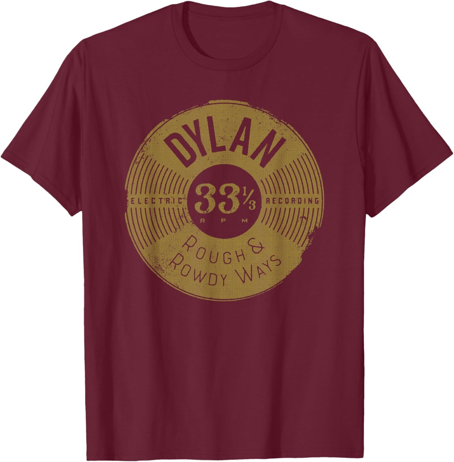 Bob Dylan - Electric Recording T-Shirt - T-Shirt | Maroon