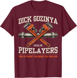 Funny Adult Humor Dick Gozinya Joke Innuendo Gag Gifts T-Shirt - T-Shirt | Maroon