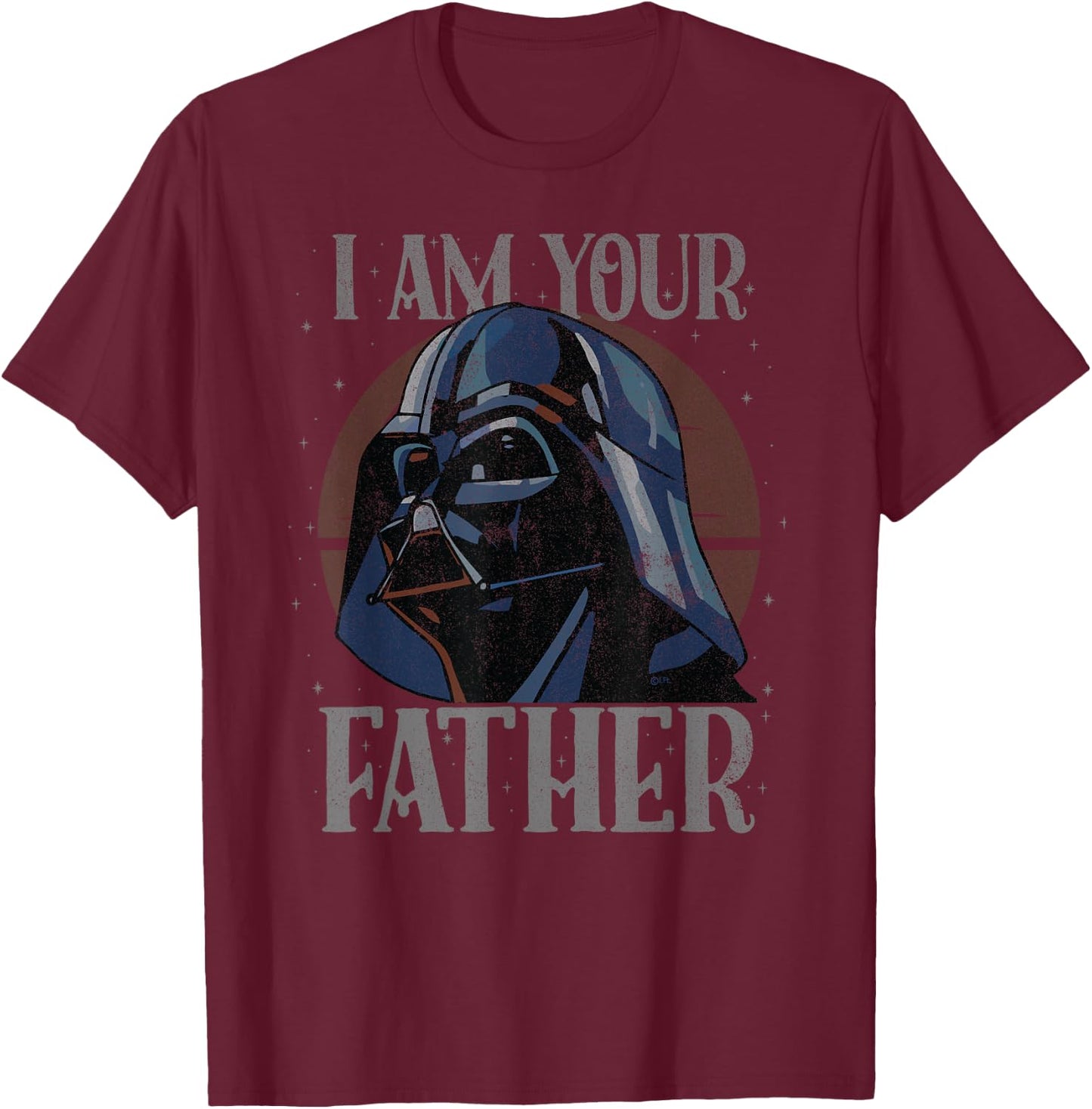 Star Wars Darth Vader I Am Your Father Retro T-Shirt - T-Shirt | Maroon