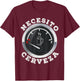 Mexican Beer Lover Gift - Necesito Cerveza Fuel Odometer T-Shirt - T-Shirt | Maroon