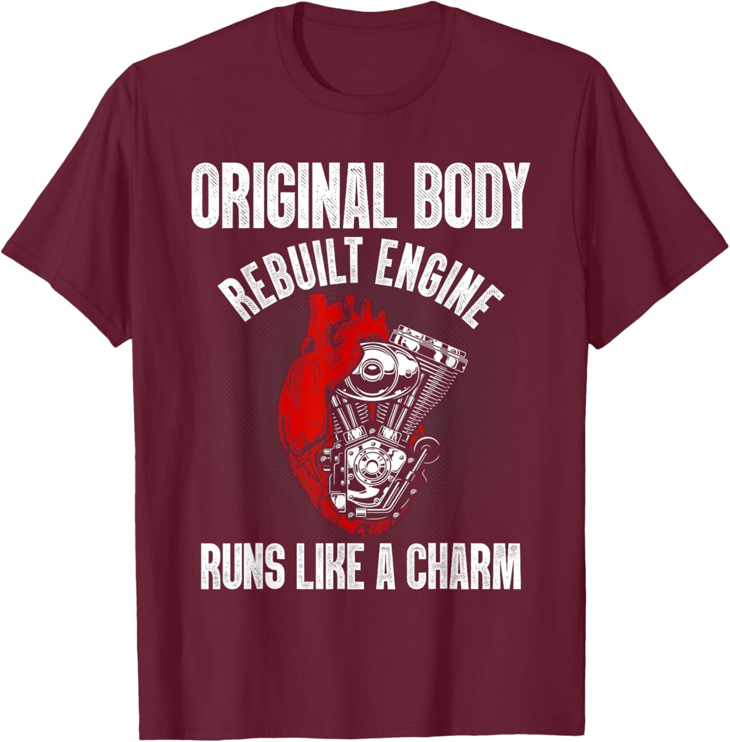 Funny Open Heart Surgery Recovery Survivor Gift Men Women T-Shirt - T-Shirt | Maroon