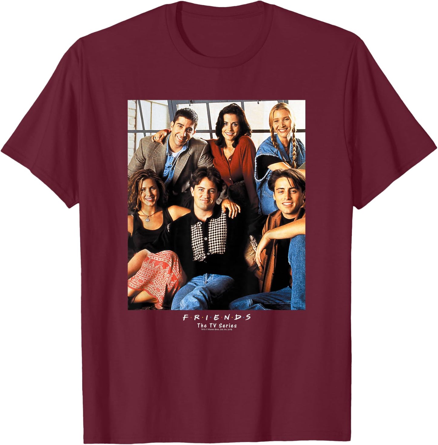 Friends Early Years Cast T-Shirt - T-Shirt | Maroon