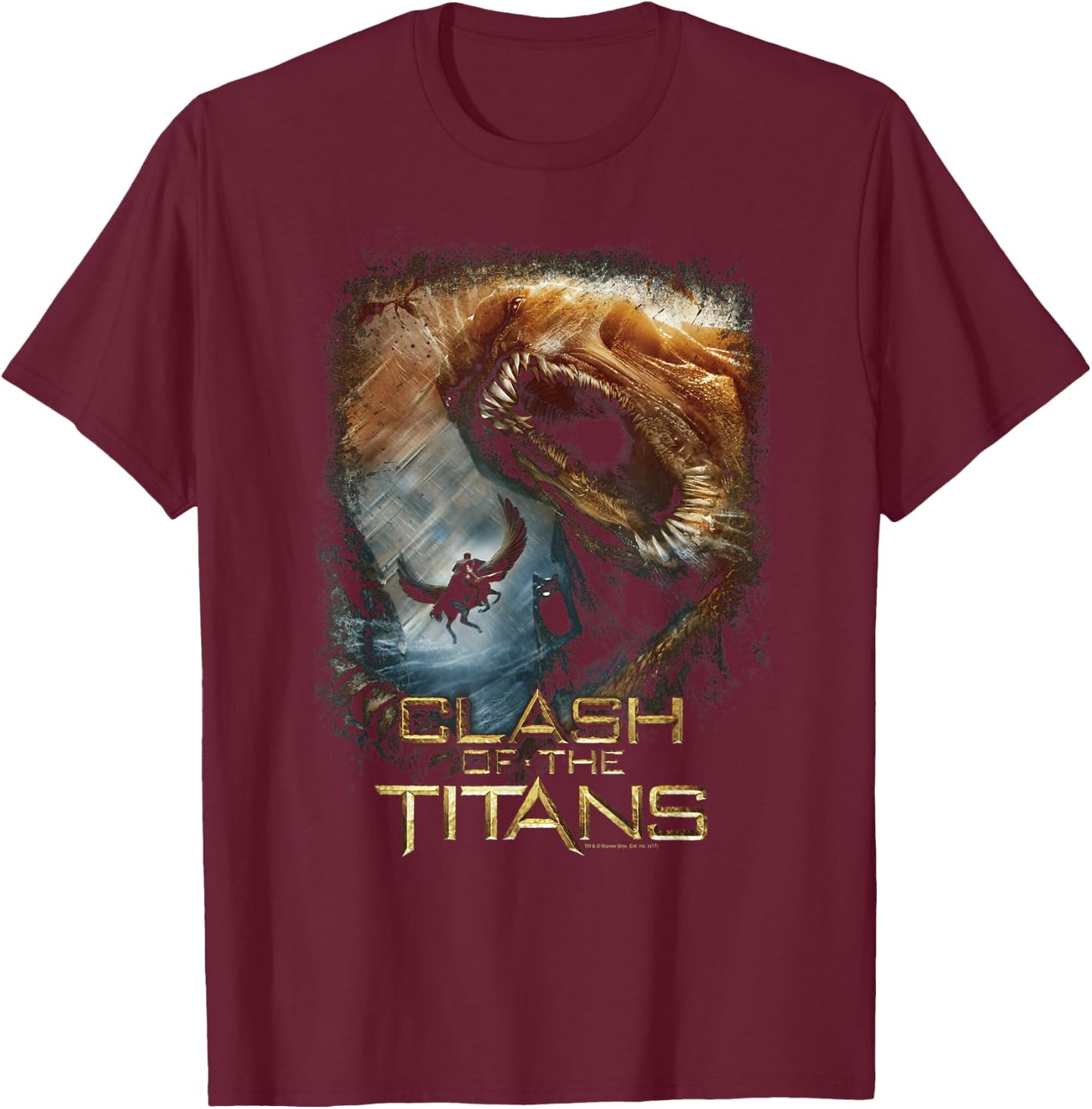 Clash of the Titans Kraken Clash T-Shirt - T-Shirt | Maroon