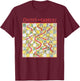 Chutes and Ladders Game Board Art from 1979 T-Shirt - T-Shirt | Maroon