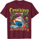 Couple Matching Cruising Into Our 23rd Anniversary Cruise T-Shirt - T-Shirt | Maroon