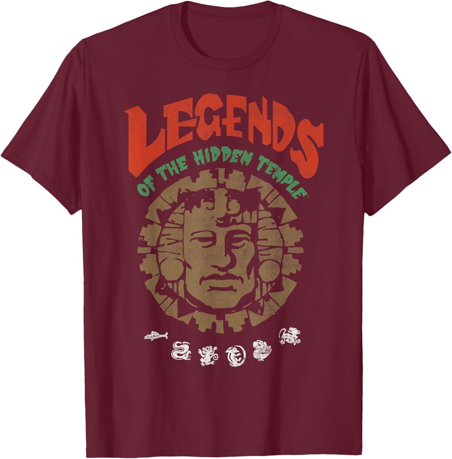 Legends of the Hidden Temple Vintage Poster T-Shirt - T-Shirt | Maroon