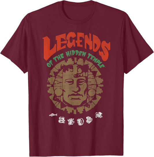 Legends of the Hidden Temple Vintage Poster T-Shirt - T-Shirt | Maroon