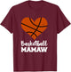 Basketball Mamaw Funny Basketball Player Mamaw T-Shirt - T-Shirt | Maroon