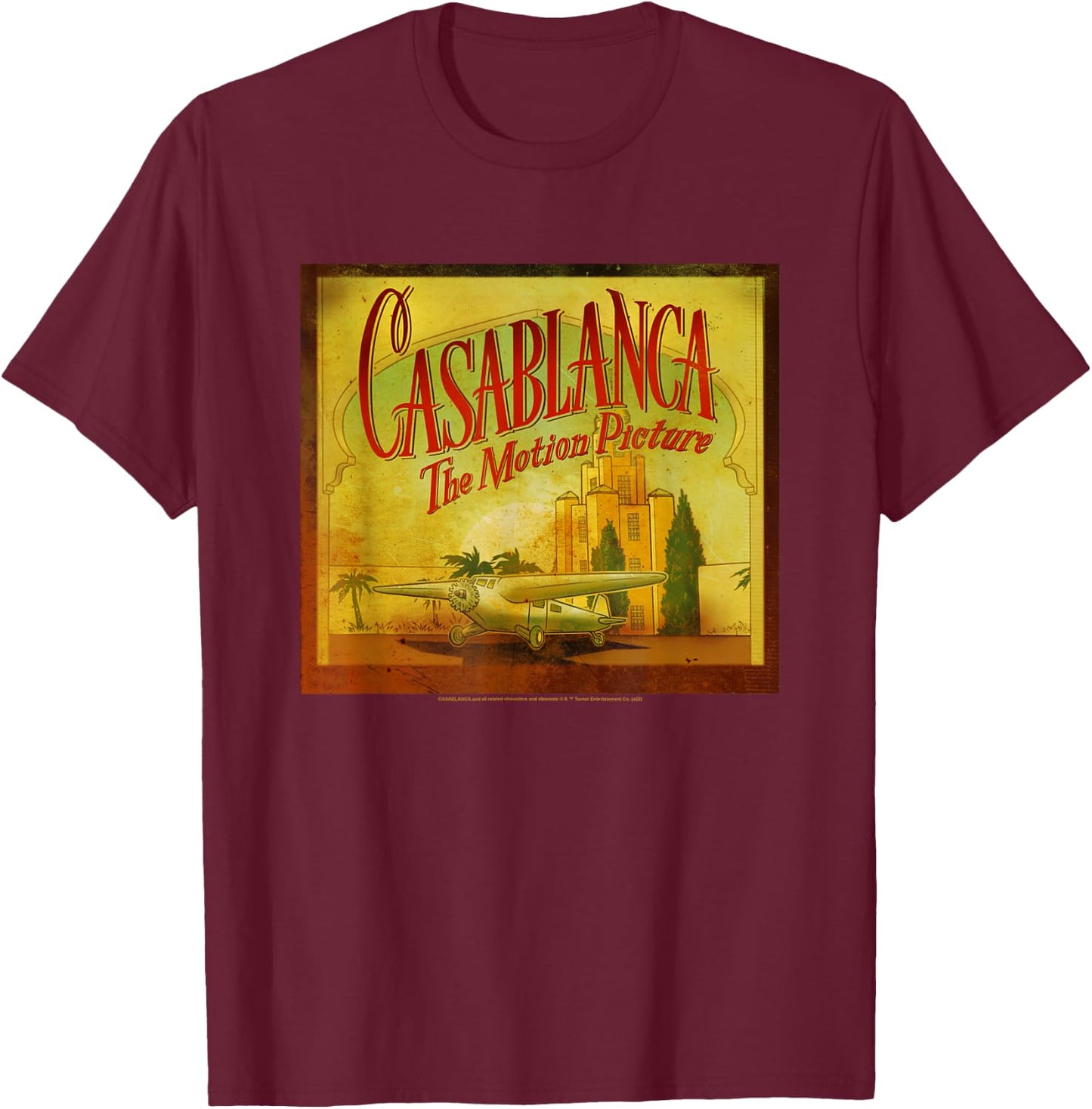 Casablanca Through The Window T-Shirt - T-Shirt | Maroon