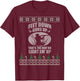 Feet Down Guns Up Duck Hunting Hunter Ugly Christmas Sweater T-Shirt - T-Shirt | Maroon