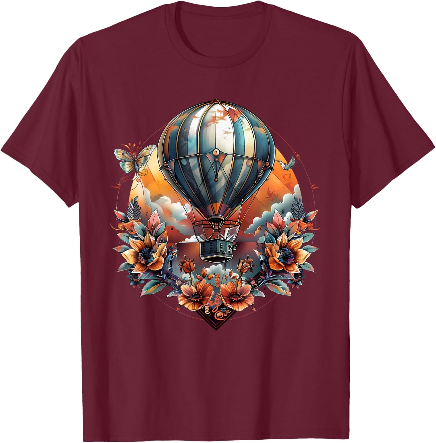 Hot Air Balloon Ride Festival Hot Air Ballooning T-Shirt - T-Shirt | Maroon