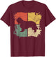 Square Retro Spaniel Owner Gift Dog English Cocker Dad Mom Men Women Kids T-Shirt - T-Shirt | Maroon