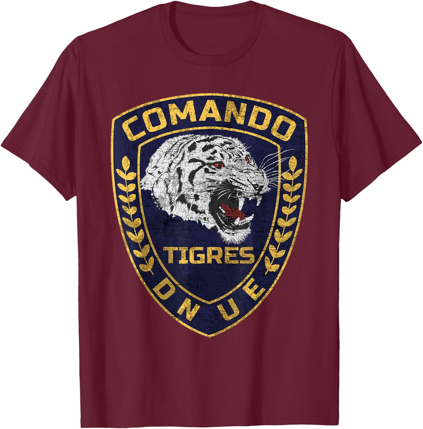 TIGRES Honduran Police Special Force Honduras Army SWAT T-Shirt - T-Shirt | Maroon