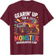 Back to School Kindergarten Monster Truck First Day Boys T-Shirt - T-Shirt | Maroon