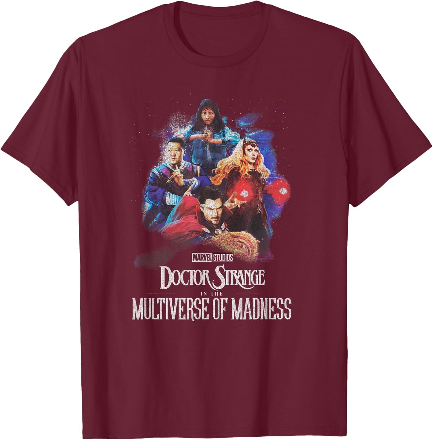 Marvel Doctor Strange In The Multiverse Of Madness Galactic T-Shirt - T-Shirt | Maroon