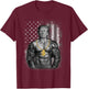 Patriotic Gangster Anti Liberal Shirt Pro Trump Republican T-Shirt - T-Shirt | Maroon