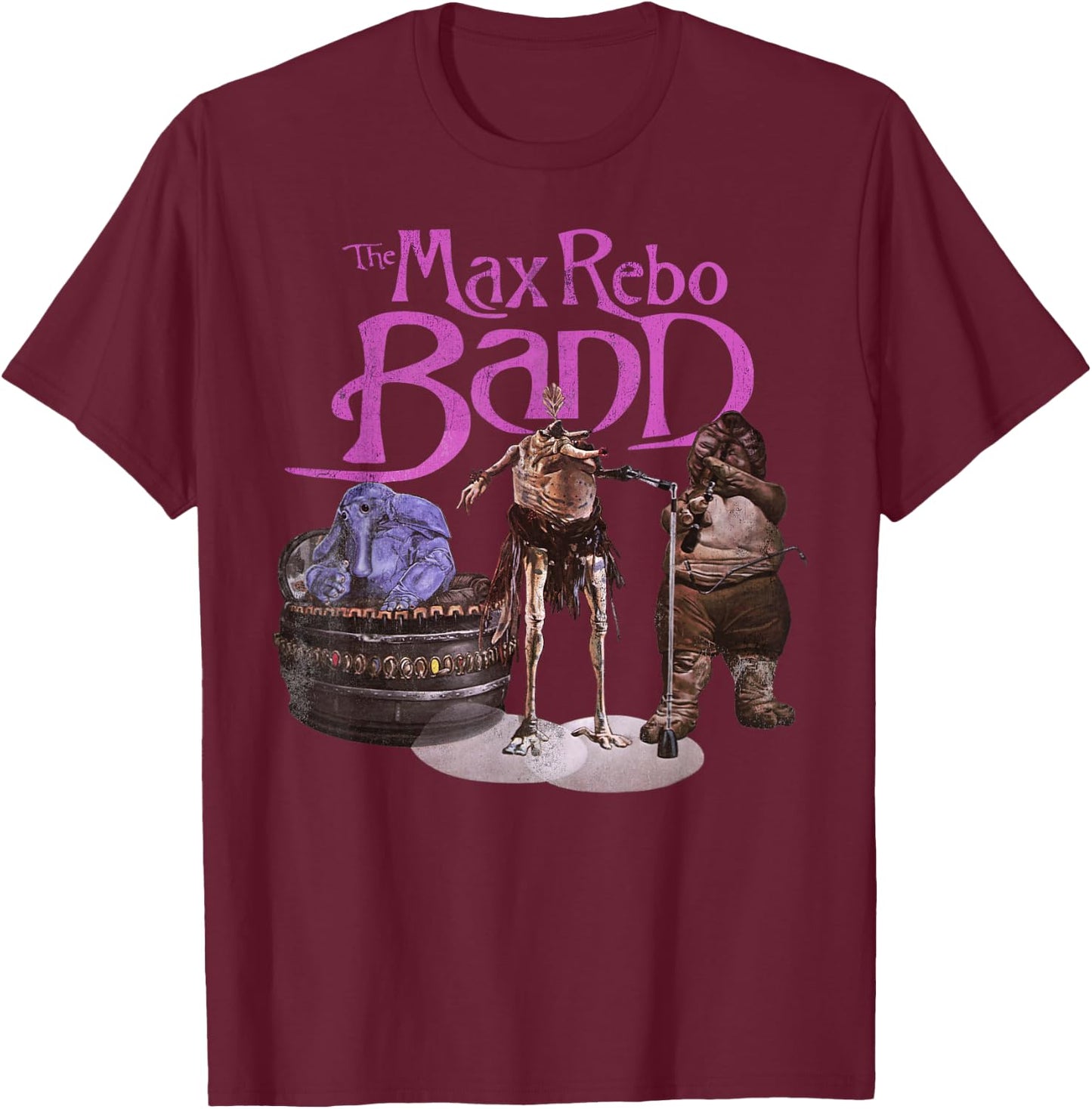 Star Wars The Max Rebo Band Vintage 70's Epic Rock T-Shirt - T-Shirt | Maroon