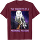 Snowy Owl Opposite of a Morning Person Bird Night Owl T-Shirt - T-Shirt | Maroon